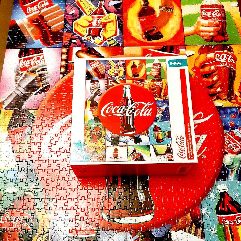 Buffalo Jigsaw Puzzle Coca Cola 1000 Pieces Reach For Refreshment Complete